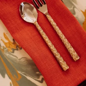 Set de 2 cubiertos postre chameli