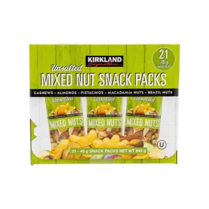 Paquetes de Frutos Secos Mixtos Sin Sal - 21x45g- Kirkland Signature