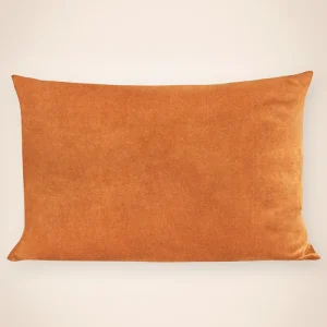 Funda cojín terciopelo dorado