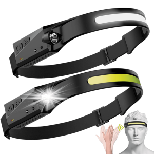 Linterna Frontal Led Luz Vincha Minero Led Recargable Usb Vincha Sensor Luces