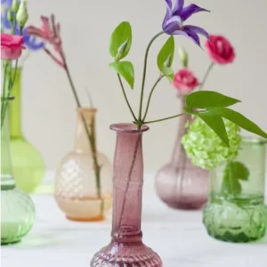 Pack 4 jarrón tubo rosa grande
