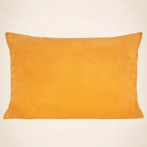 Funda cojín terciopelo curry