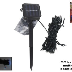 50 Luces LED Solares Exterior Multicolor