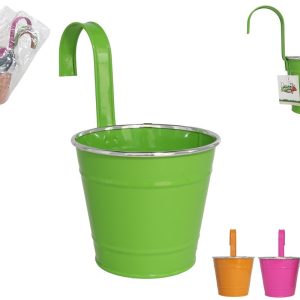 Macetero Zincado para Colgar 14x12x10 cm