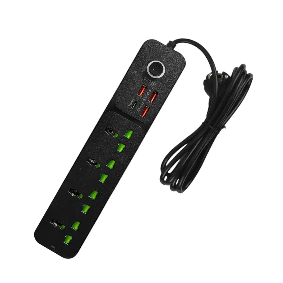 Zapatilla Eléctrica Inteligente con 8 Tomas y 4 Puertos USB – 220V - Imagen 2