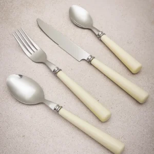 Set 24 piezas cuberteria blanca