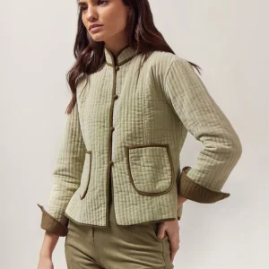 Chaqueta Quilted Terciopelo