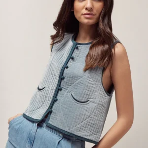 Chaleco Quilted Terciopelo