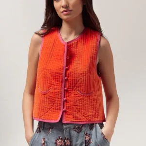 Chaleco Quilted Terciopelo