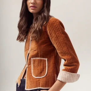 Chaqueta Quilted Terciopelo
