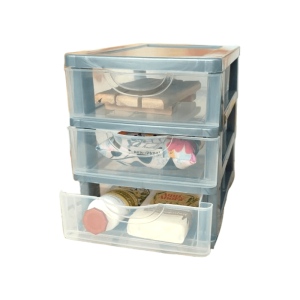 Cajonera Plástica 3 Estantes 15 Cm