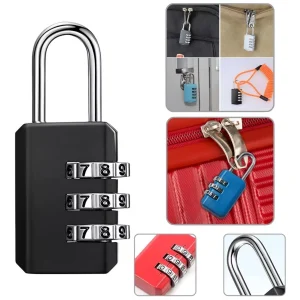 Candado Combinación Tres Numeros Colores Surtidos