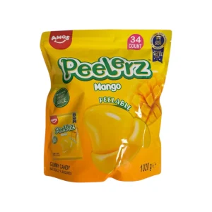 Gomitas Pelables De Mango - 34 Bolsitas x 30gr / 1kg - Amos Peelerz