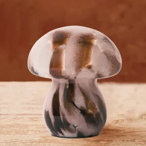 Lampara seta blanca y marrón