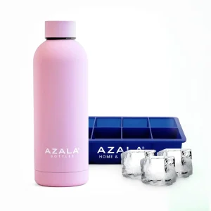 Botella Eco Ultra Rosa 500ml + Cubetera Azul XXL