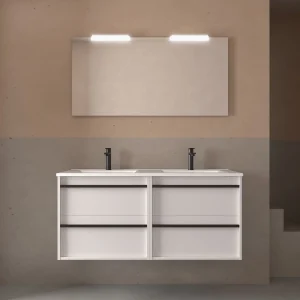 Conjunto mueble de baño ATTILA - 120 - 140 cm - 4 cajones (MLEA)