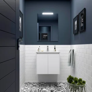 Conjunto mueble de baño NOJA 70 cms - 2 PUERTAS (MLEA)