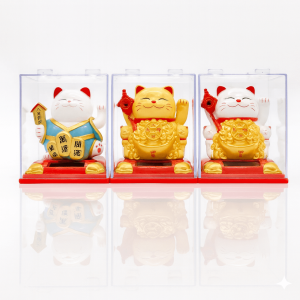 Gato De La Suerte Fortuna Solar Maneki Neko