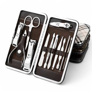 Set Manicura Pedicura Estuche 12 Piezas Alta Calidad