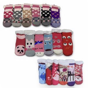 Medias Termicas Niño Pantumedias Corderito y Antideslizantes