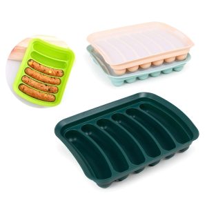 Molde De Silicona Para Salchichas – Con Tapa
