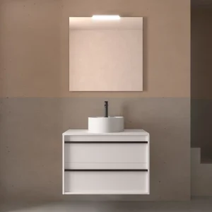 Mueble de baño ATTILA 800 2 cajones Encimera (Lavabo no incluido)