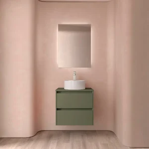 Mueble de baño NOJA 60 cm  - 2 CAJONES - ENCIMERA