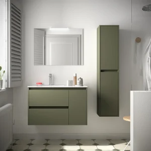 Mueble de baño NOJA 850 2 cajones y 1 puerta derecha-Lavabo