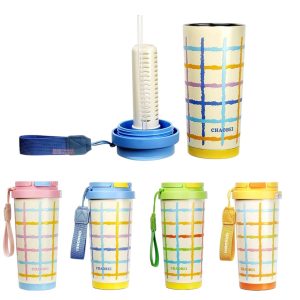 Vaso Térmico de Acero Inoxidable 304 con Filtro y Pajita de 520ml